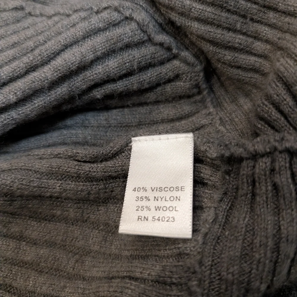 Banana Republic Women's M Open Cardigan Gray Viscose Nylon Wool